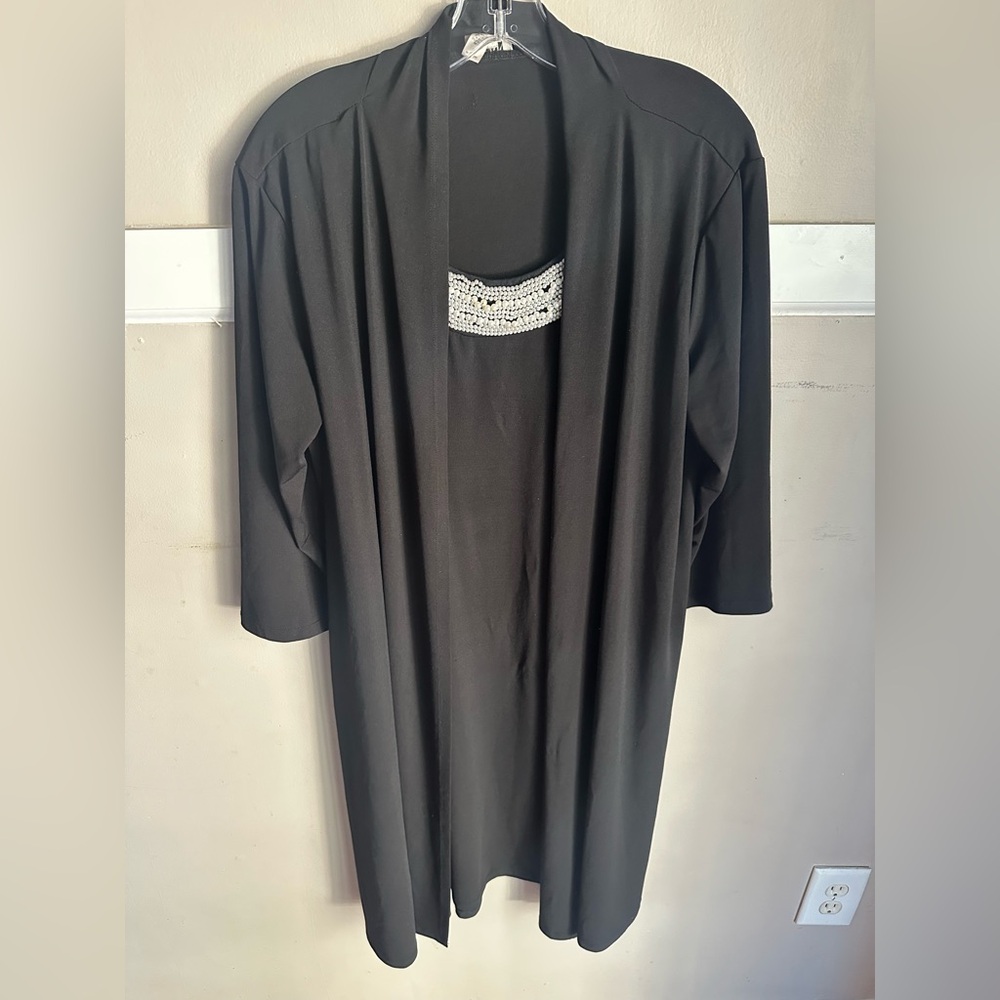 Haani Women's Black Cardigan Dress Size 2X